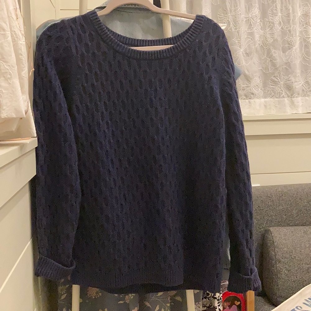 blue sweater
